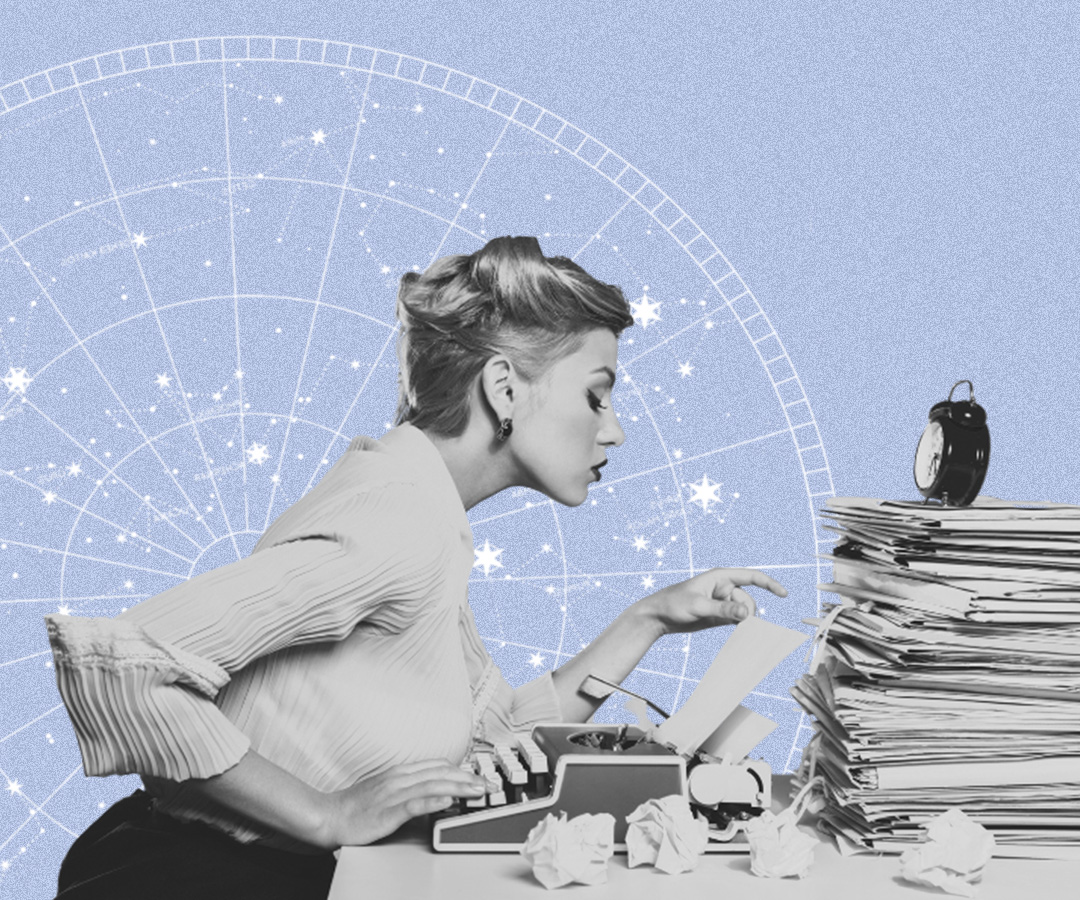 Hand drawing a celestial chart — Kabbalistic Astrology